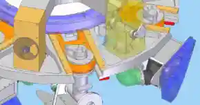 PAD turner assembly in a vacuum chamber for an industrial pick-and-place system